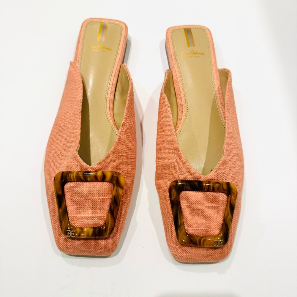 SAM EDELMAN NEW YORK Womens Coral Padded Lavina Square Toe Slip On Mules Sz 11 - Picture 5 of 13